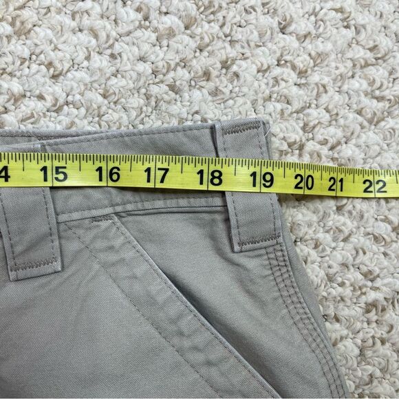 Carhartt Pants Men’s 38X29 Beige Straight Dungaree Carpenter Hammer Loop Pockets - Picture 9 of 13